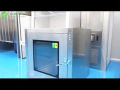 Salón limpio de la caja de pases