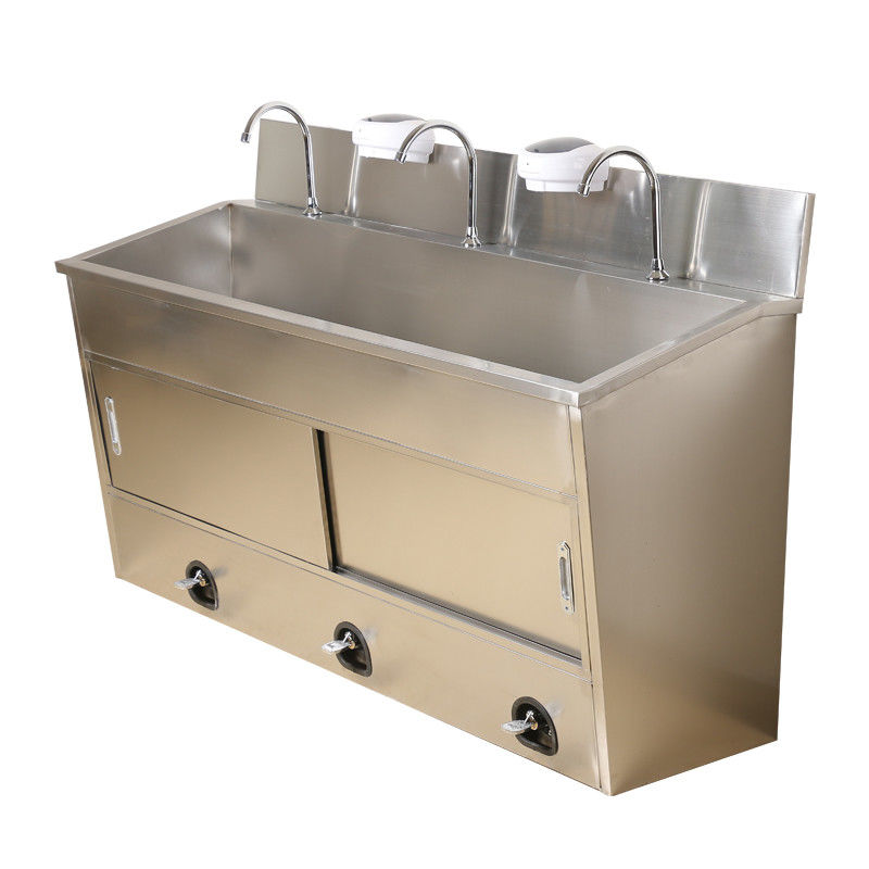 Cirujano de acero inoxidable Type Wash Basin, del hospital fregadero actuado rodilla del lavado a mano