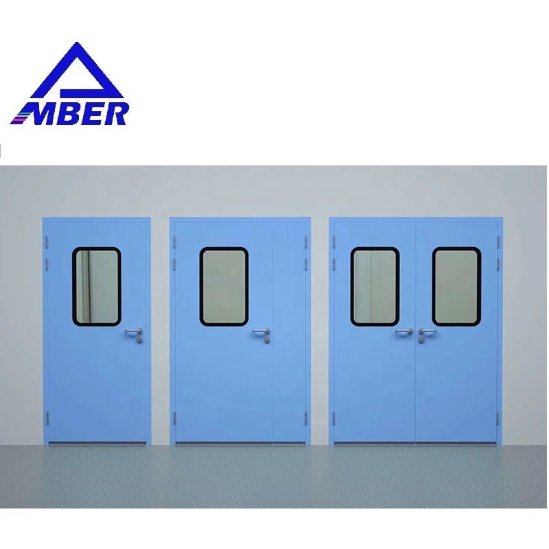 Puerta farmacéutica automática de aluminio 1.0m m del sitio limpio para el laboratorio del hospital