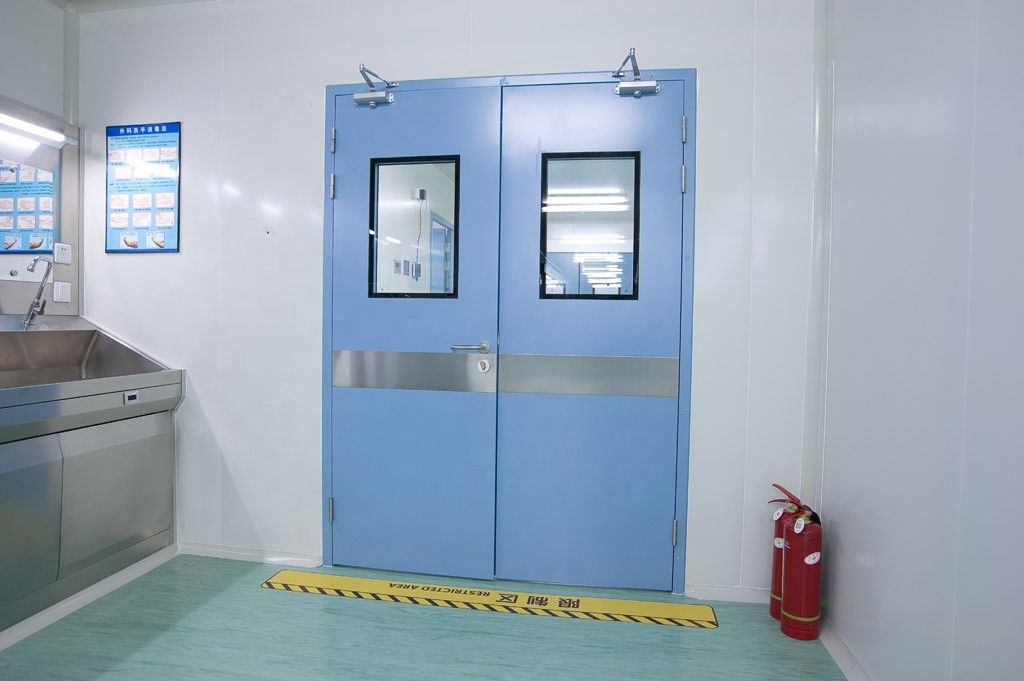 CE hermético sellado herméticamente de la puerta interior de la puerta farmacéutica de acero del sitio limpio