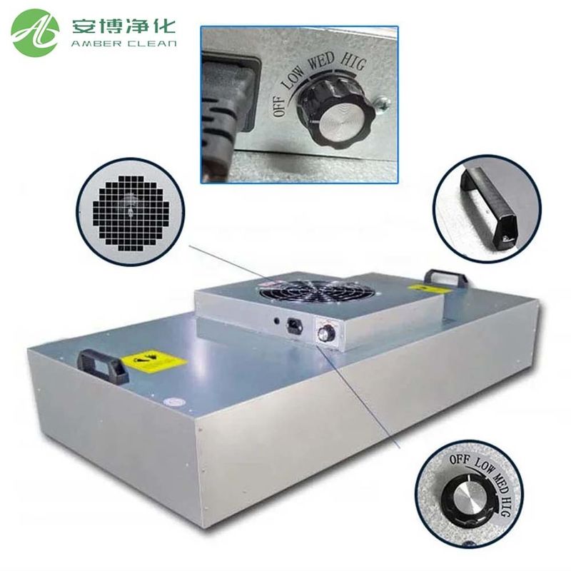 Clasificación de la unidad de ventilador de filtro de acero galvanizado AMBER Clase 100