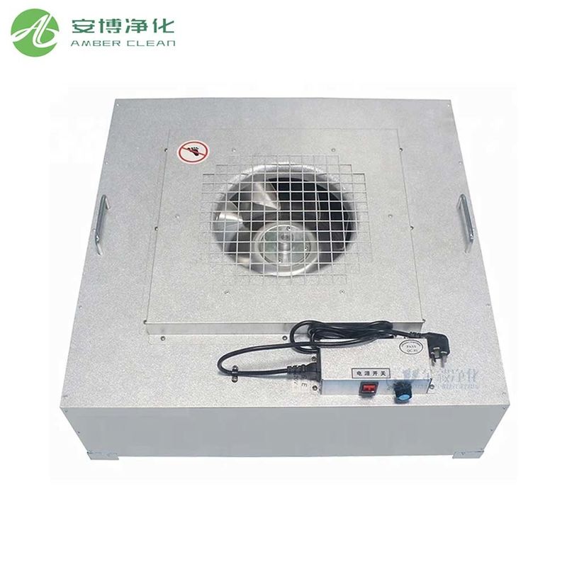 Unidad de filtro de ventilador FFU de acero galvanizado de tamaño personalizado con filtro HEPA