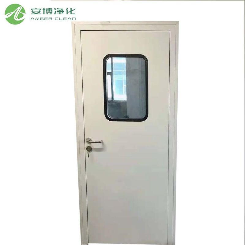 Puertas cortafuegos de acero de 50 mm para hospitales con ventana de observación Puertas cortafuegos para hospitales