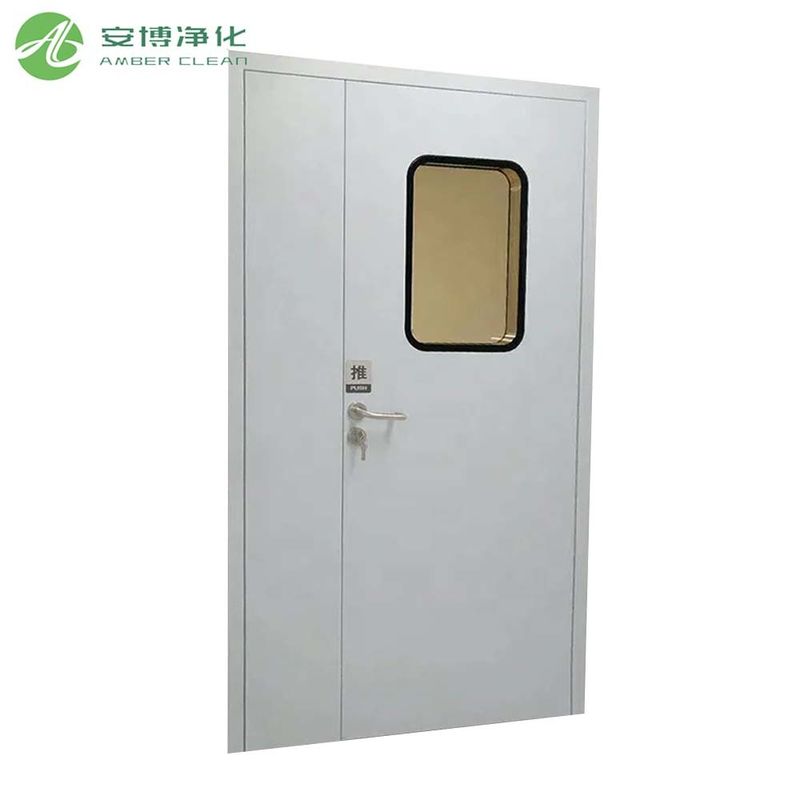 Puertas cortafuegos de acero de 50 mm para hospitales con ventana de observación Puertas cortafuegos para hospitales