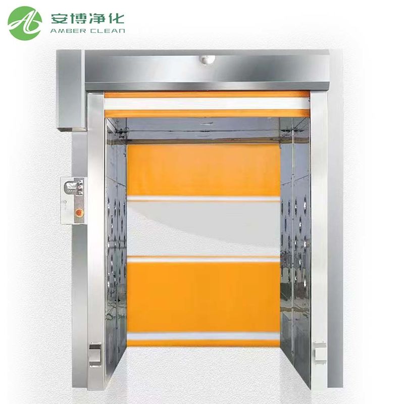 Taller de GMP personalizado HEPA Filtro PVC Puerta de persiana SUS201 Ducha de aire de carga