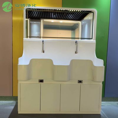 AMBER Sensor de rodilla Cuenca de lavado doble, fregadero, lavabos médicos con espejo